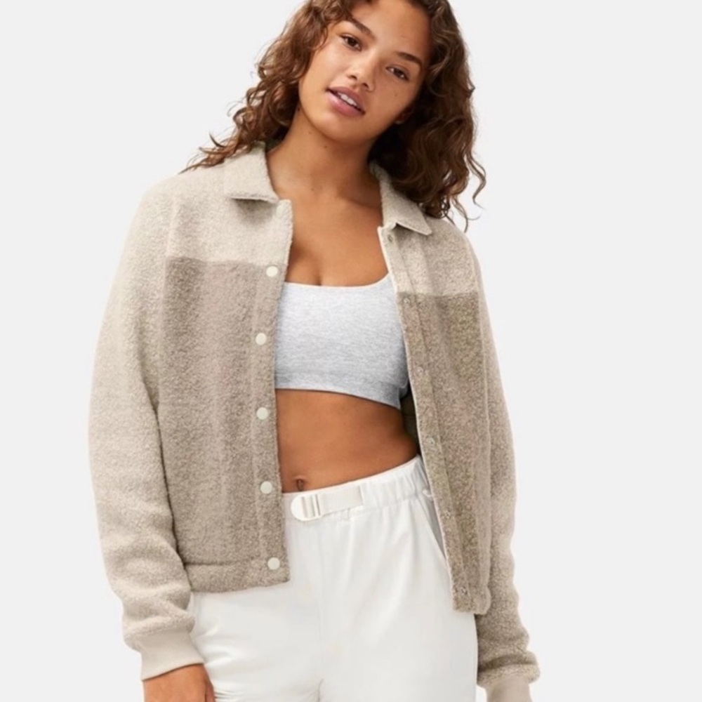 Outdoor Voices MegaFleece Bomber Jacket (Size: XS)
